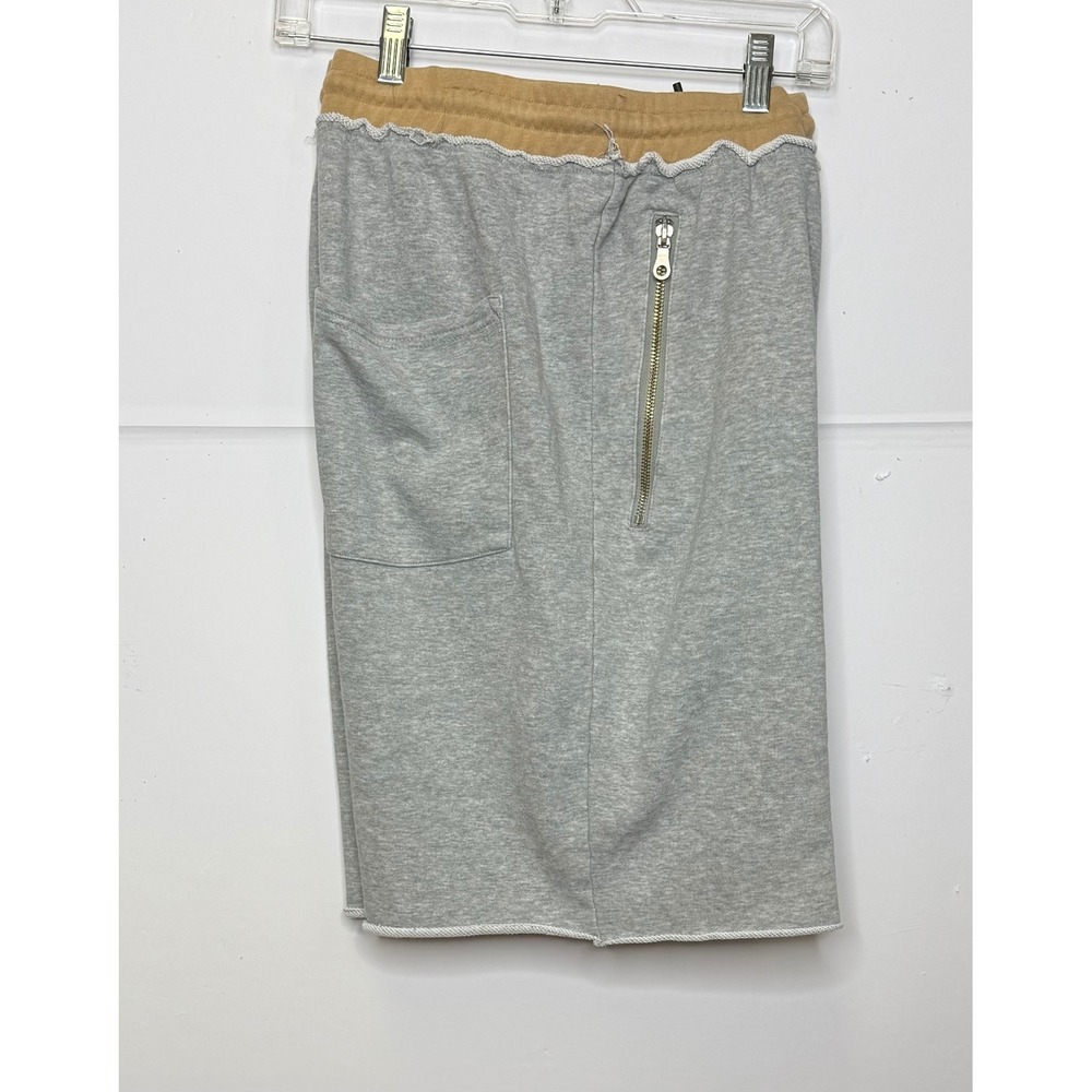 Jaywalker Sweat Shorts Mens XXL Gray Raw Hem Zipper Pockets Streetwear‎ Sporty